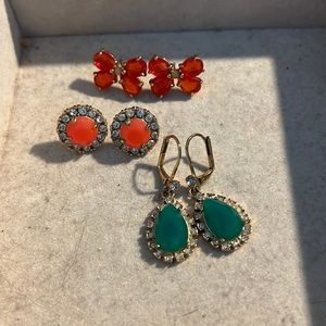 3 used Kate spade earrings for sale in lot